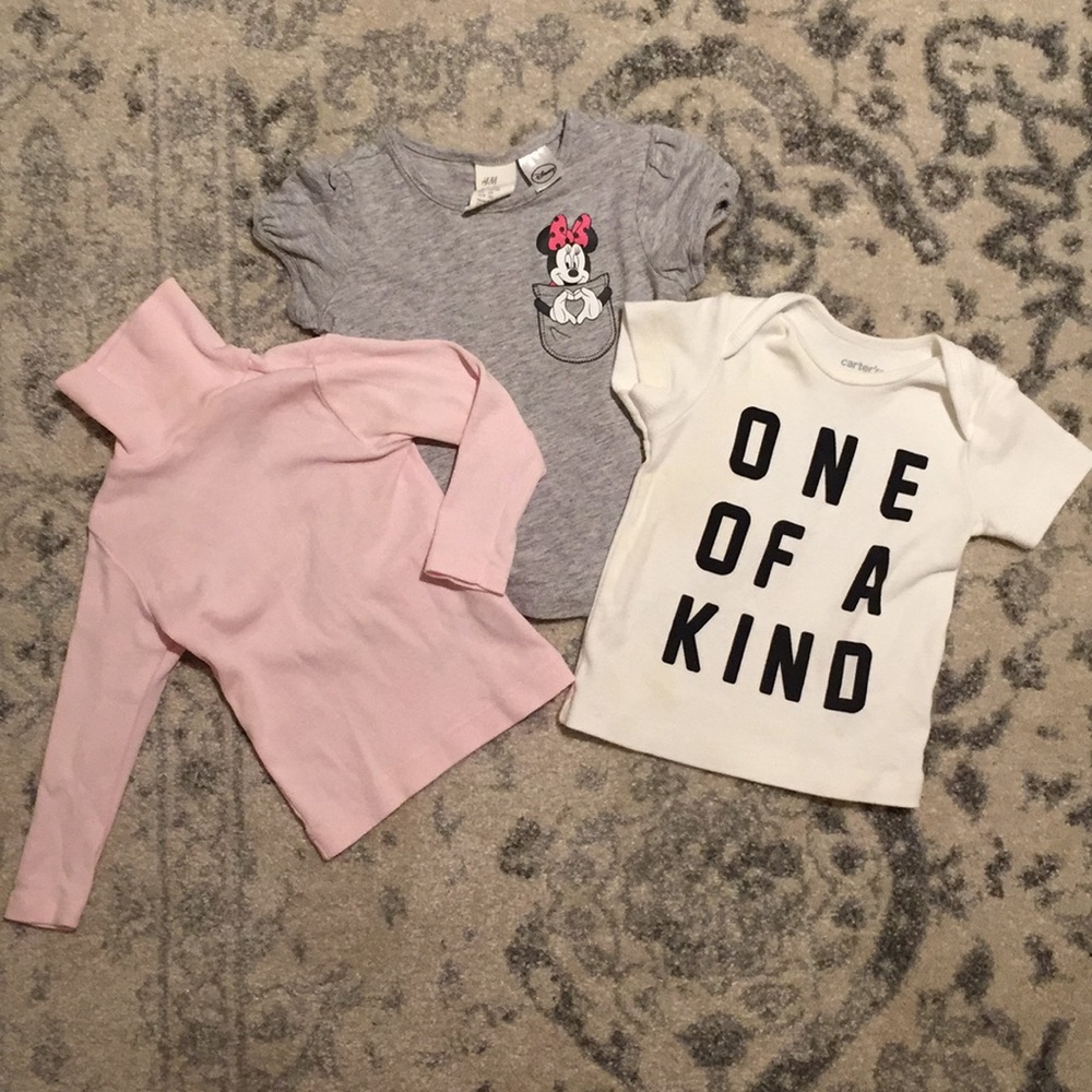 3 pc lot/bundle baby girl tops
